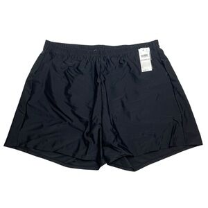 Island Escape Plus Size Swim Shorts Black 22 W New with Tags